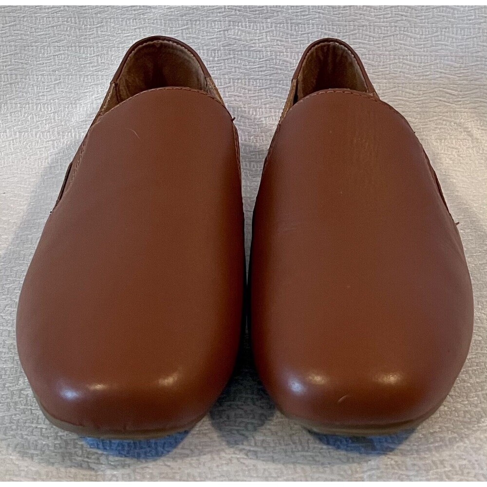 NEW Earth Origins Leather Loafers Flats Goring Ryanne Saddle Womens 7W Brown - Picture 4 of 8